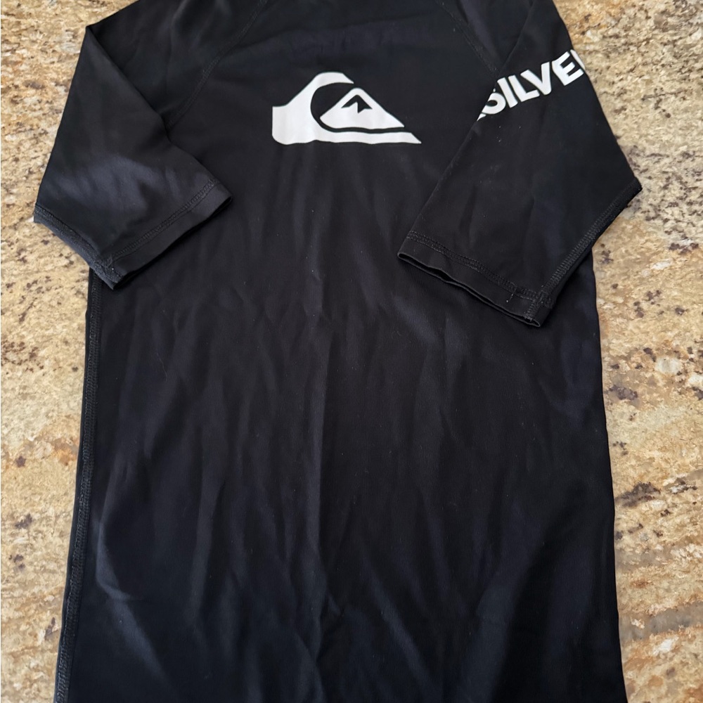 Quiksilver Black Kids Swim Rashguard